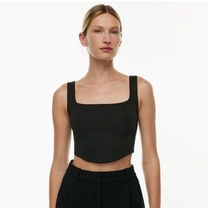 TEN by Babaton satin bustier corset top